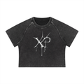 Women's Mineral Wash Raglan Crop T-Shirt